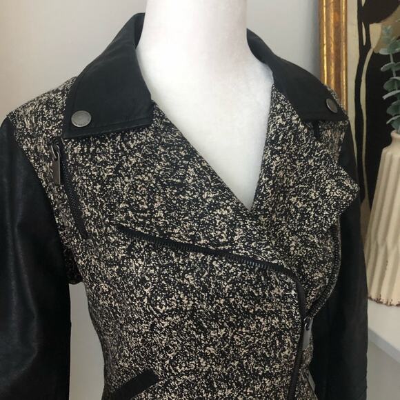 William Rast Faux Leather Speckled Moto Jacket - Picture 5 of 8